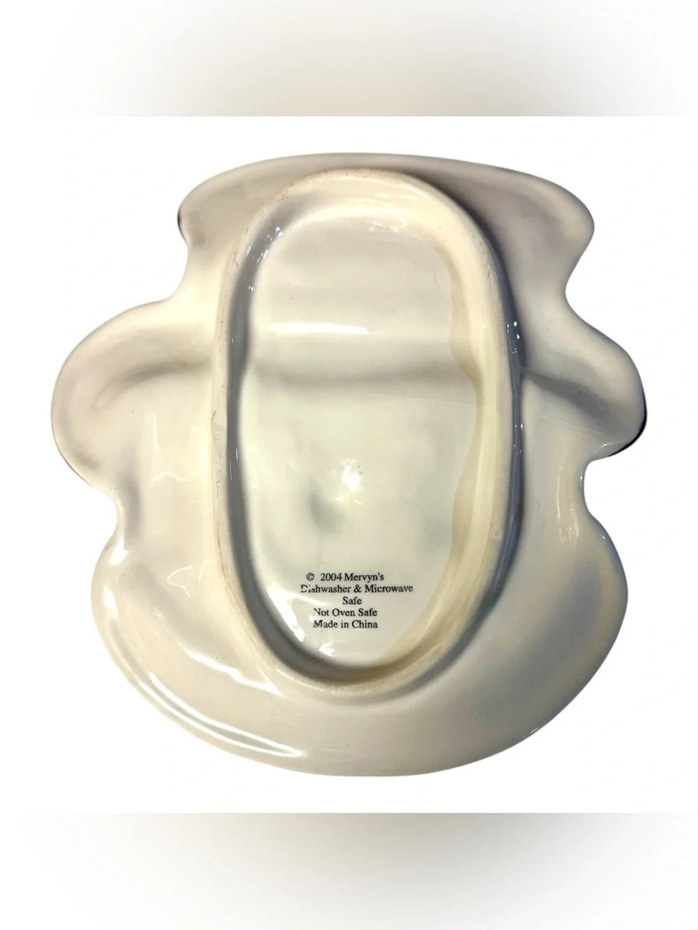 Mervyn’s Holiday 2004 Vintage Snowman Ceramic Serving Platter